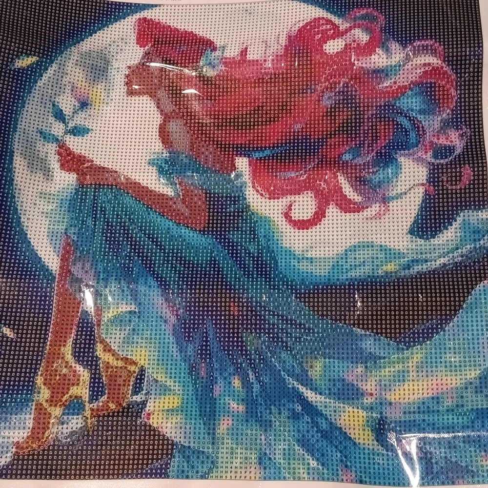 Ariel The Little Mermaid Diamond Art Paint Kit 40x40